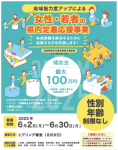 女性・若者の県内定着応援（起業支援）